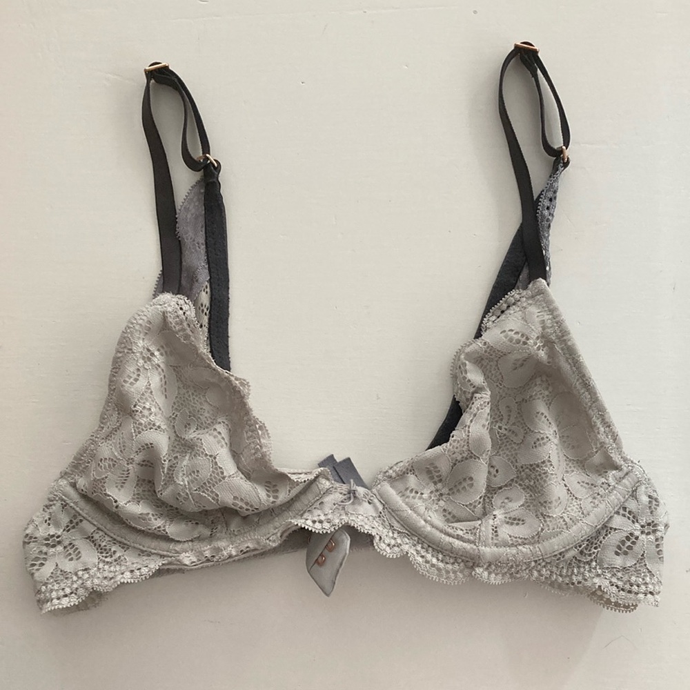 3/$10 Aerie Bralette Grey
